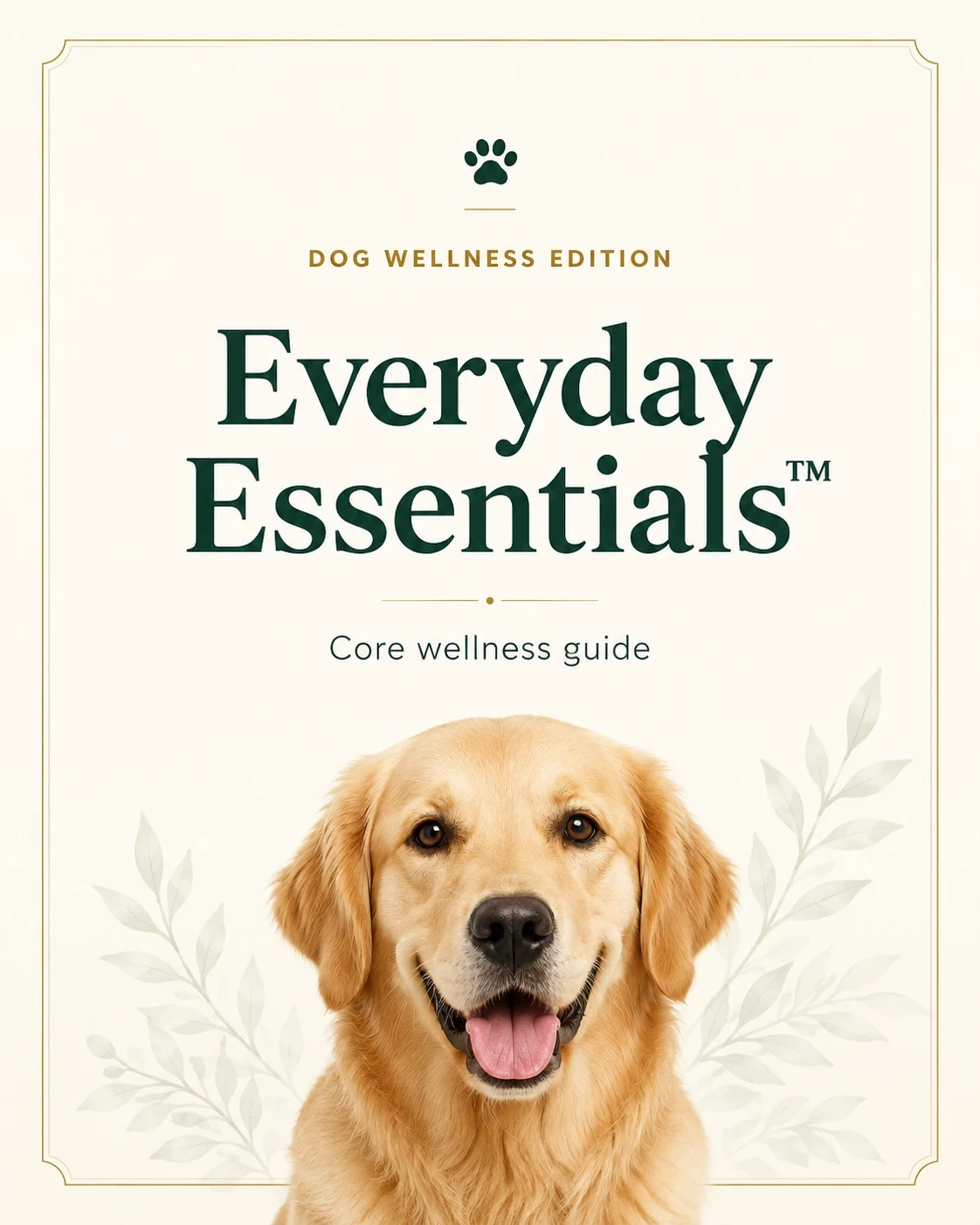 Everyday Essentials core dog wellness guide cover